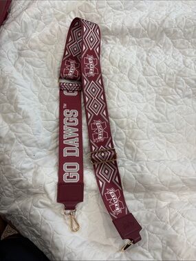 Go Dawgs Maroon Adjustable Crossbody Strap